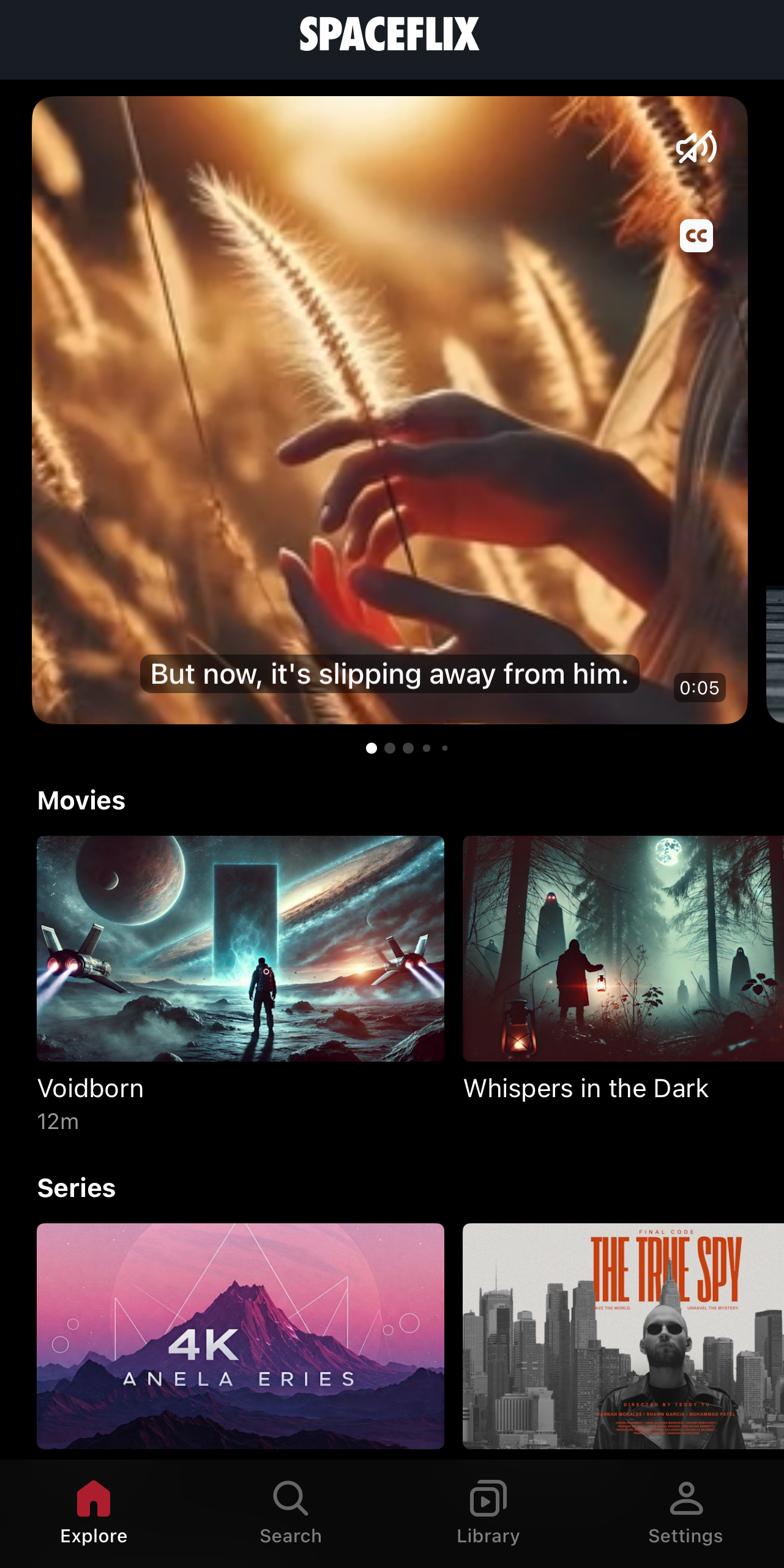 Screenshot of the new iOS app showing a refreshed Browse page